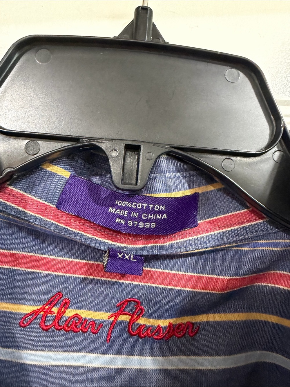 Alan Flusser Blue Multi-Stripe Button-Down Shirt - Picture 3 of 7